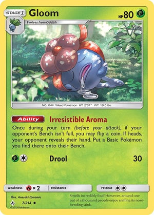 Pokemon TCG - SM - Unbroken Bonds - Gloom - 7/214