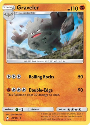 Pokemon TCG - SM - Unbroken Bonds - Graveler - 88/214