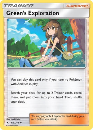 Pokemon TCG - SM - Unbroken Bonds - Green's Exploration - 175/214