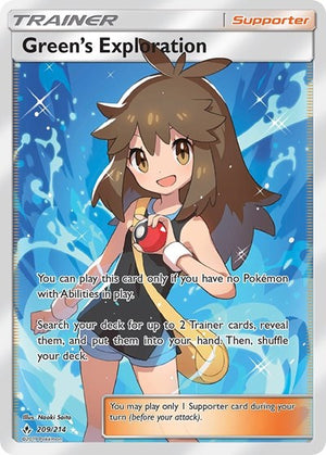 Pokemon TCG - SM - Unbroken Bonds - Green's Exploration - 209/214 - Holofoil