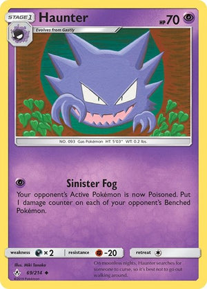 Pokemon TCG - SM - Unbroken Bonds - Haunter - 69/214 - Reverse Holofoil