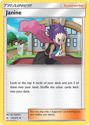 Pokemon TCG - SM - Unbroken Bonds - Janine - 176/214