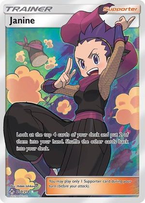 Pokemon TCG - SM - Unbroken Bonds - Janine - 210/214 - Holofoil