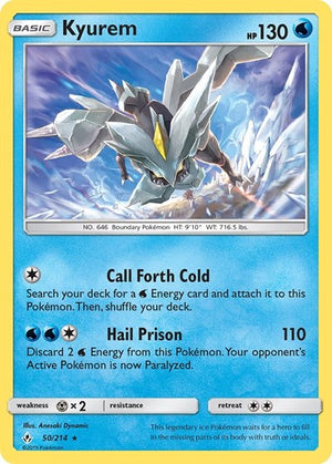 Pokemon TCG - SM - Unbroken Bonds - Kyurem - 50/214 - Reverse Holofoil