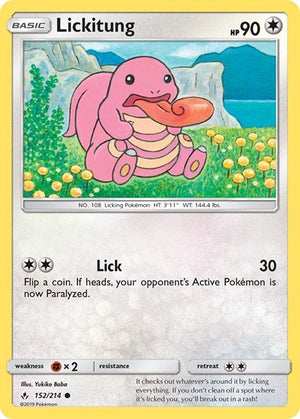 Pokemon TCG - SM - Unbroken Bonds - Lickitung - 152/214