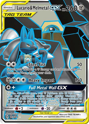Pokemon TCG - SM - Unbroken Bonds - Lucario & Melmetal GX - 203/214 - Holofoil