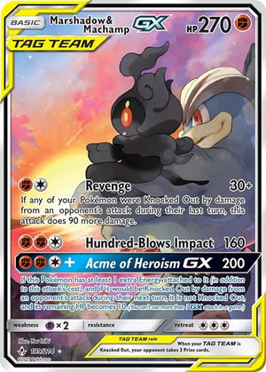 Pokemon TCG - SM - Unbroken Bonds - Marshadow & Machamp GX - 199/214 - Holofoil