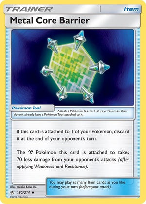 Pokemon TCG - SM - Unbroken Bonds - Metal Core Barrier - 180/214
