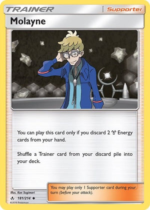 Pokemon TCG - SM - Unbroken Bonds - Molayne - 181/214 - Reverse Holofoil