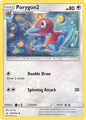 Pokemon TCG - SM - Unbroken Bonds - Porygon2 - 156/214