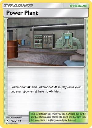 Pokemon TCG - SM - Unbroken Bonds - Power Plant - 183/214