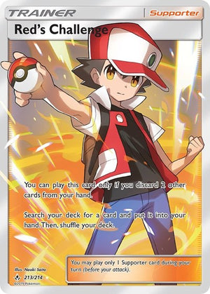Pokemon TCG - SM - Unbroken Bonds - Red's Challenge - 213/214 - Holofoil
