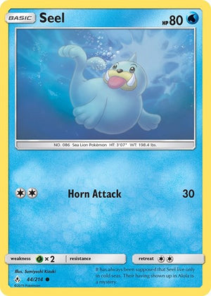 Pokemon TCG - SM - Unbroken Bonds - Seel - 44/214