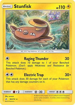 Pokemon TCG - SM - Unbroken Bonds - Stunfisk - 56/214