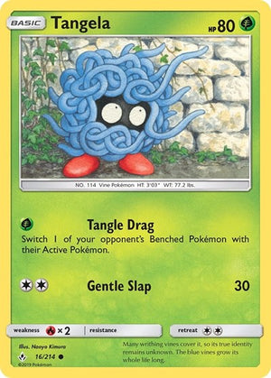 Pokemon TCG - SM - Unbroken Bonds - Tangela - 16/214 - Reverse Holofoil