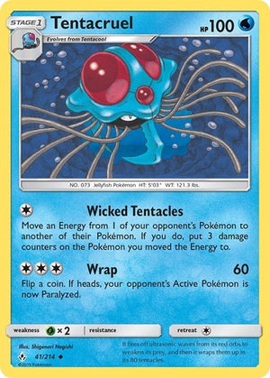 Pokemon TCG - SM - Unbroken Bonds - Tentacruel - 41/214