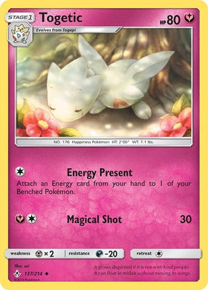 Pokemon TCG - SM - Unbroken Bonds - Togetic - 137/214 - Reverse Holofoil