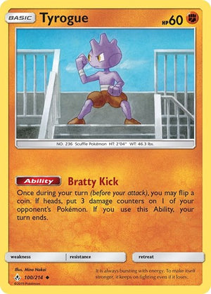Pokemon TCG - SM - Unbroken Bonds - Tyrogue - 100/214