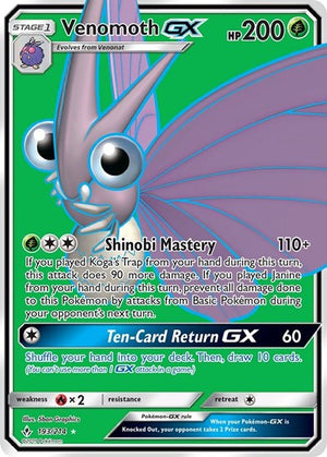 Pokemon TCG - SM - Unbroken Bonds - Venomoth GX - 193/214 - Holofoil