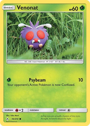 Pokemon TCG - SM - Unbroken Bonds - Venonat - 10/214