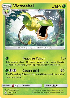 Pokemon TCG - SM - Unbroken Bonds - Victreebel - 15/214