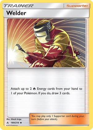 Pokemon TCG - SM - Unbroken Bonds - Welder - 189/214