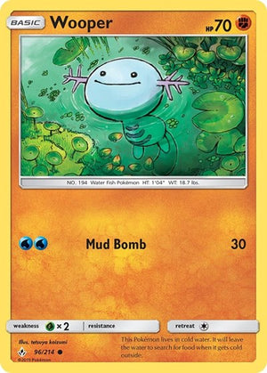 Pokemon TCG - SM - Unbroken Bonds - Wooper - 96/214
