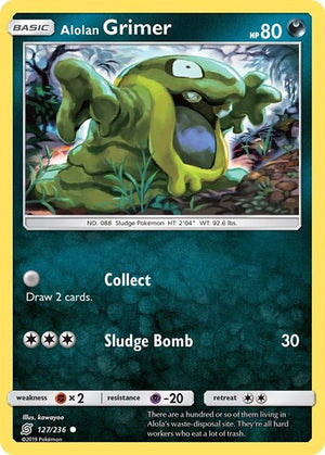 Pokemon TCG - SM - Unified Minds - Alolan Grimer - 127/236 - Reverse Holofoil