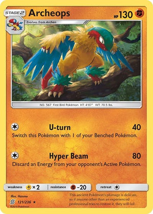 Pokemon TCG - SM - Unified Minds - Archeops - 121/236