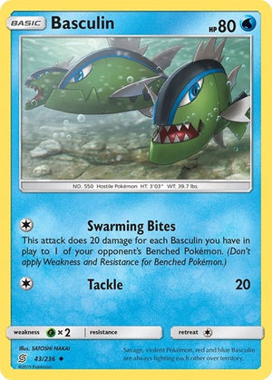 Pokemon TCG - SM - Unified Minds - Basculin - 43/236