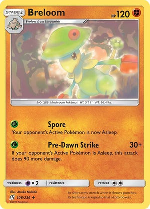 Pokemon TCG - SM - Unified Minds - Breloom - 108/236