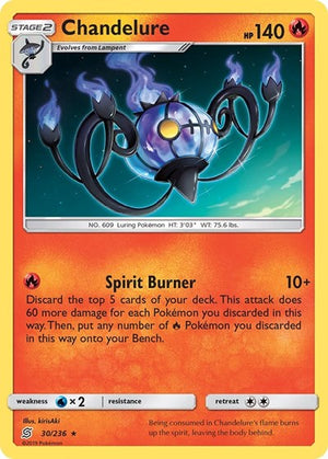 Pokemon TCG - SM - Unified Minds - Chandelure - 30/236 - Holofoil