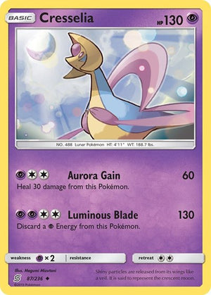 Pokemon TCG - SM - Unified Minds - Cresselia - 87/236 - Reverse Holofoil
