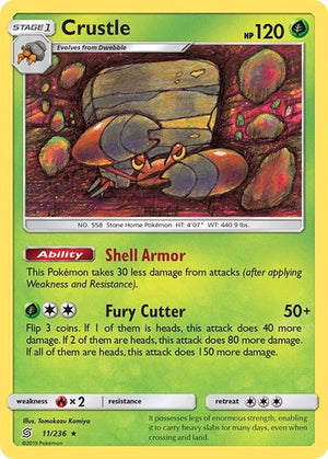 Pokemon TCG - SM - Unified Minds - Crustle - 11/236