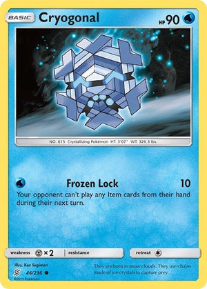 Pokemon TCG - SM - Unified Minds - Cryogonal - 46/236