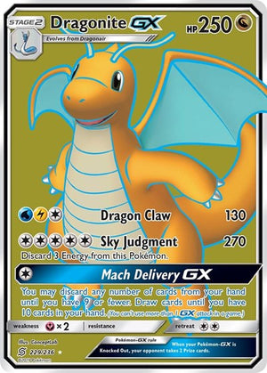 Pokemon TCG - SM - Unified Minds - Dragonite GX - 229/236 - Holofoil