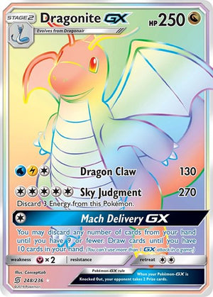 Pokemon TCG - SM - Unified Minds - Dragonite GX - 248/236 - Holofoil
