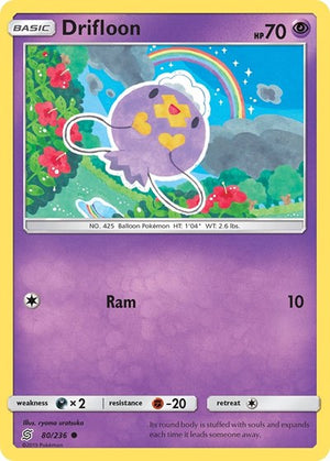 Pokemon TCG - SM - Unified Minds - Drifloon - 80/236