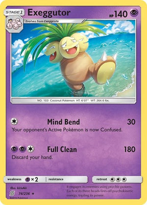 Pokemon TCG - SM - Unified Minds - Exeggutor - 74/236
