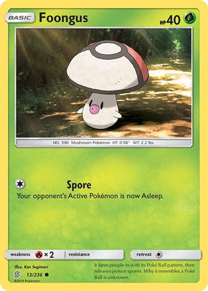 Pokemon TCG - SM - Unified Minds - Foongus - 13/236