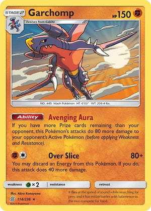 Pokemon TCG - SM - Unified Minds - Garchomp - 114/236 - Reverse Holofoil