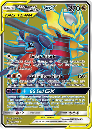 Pokemon TCG - SM - Unified Minds - Garchomp & Giratina GX - 228/236 - Holofoil
