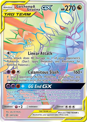 Pokemon TCG - SM - Unified Minds - Garchomp & Giratina GX - 247/236 - Holofoil