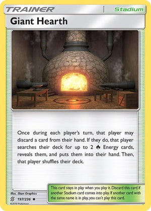 Pokemon TCG - SM - Unified Minds - Giant Hearth - 197/236