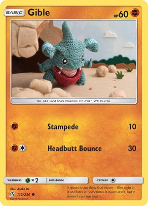 Pokemon TCG - SM - Unified Minds - Gible - 112/236