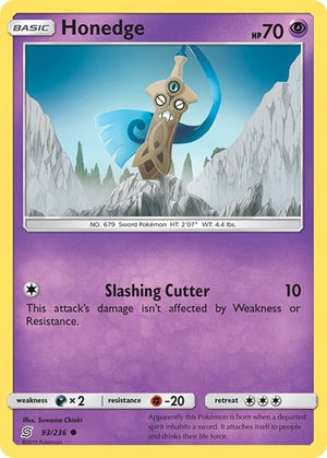 Pokemon TCG - SM - Unified Minds - Honedge - 93/236