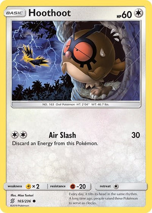 Pokemon TCG - SM - Unified Minds - Hoothoot - 165/236