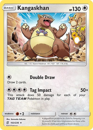Pokemon TCG - SM - Unified Minds - Kangaskhan - 163/236 - Holofoil