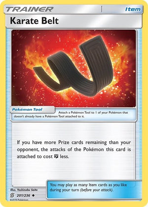 Pokemon TCG - SM - Unified Minds - Karate Belt - 201/236 - Reverse Holofoil