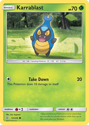 Pokemon TCG - SM - Unified Minds - Karrablast - 12/236
